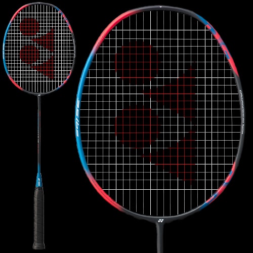 Raquette de Badminton vu de près et de loin